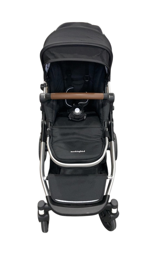 Shop Mockingbird Single to Double 2.0 Stroller, Black, Watercolor Drops, Silver With Penny Leather, 2025 at GoodBuy Gear