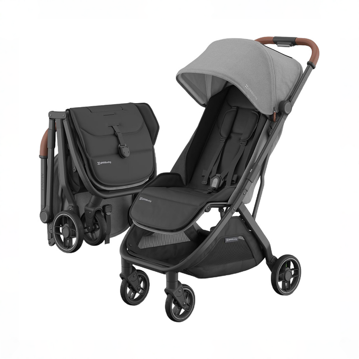 Shop UPPAbaby MINU V3 Stroller, 2025, Greyson (Charcoal Melange) at GoodBuy Gear