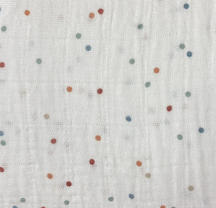 Shop Little Unicorn Cotton Muslin Fitted Crib Sheet, Dots at GoodBuy Gear