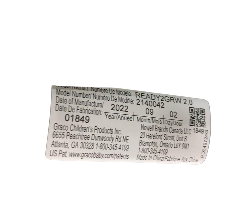 Shop Graco Ready2Grow 2.0 Double Stroller, 2022, Rafa at GoodBuy Gear