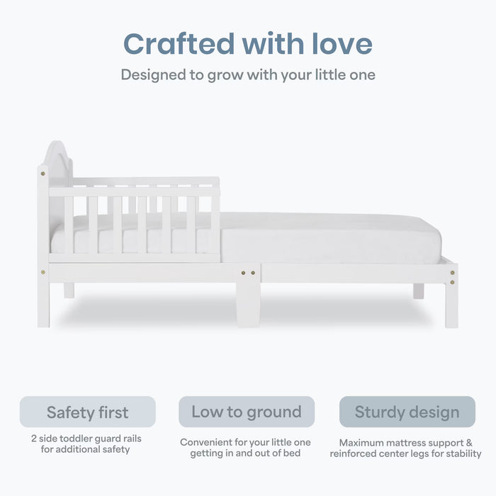 Shop Dream On Me Sydney Toddler Bed, White at GoodBuy Gear