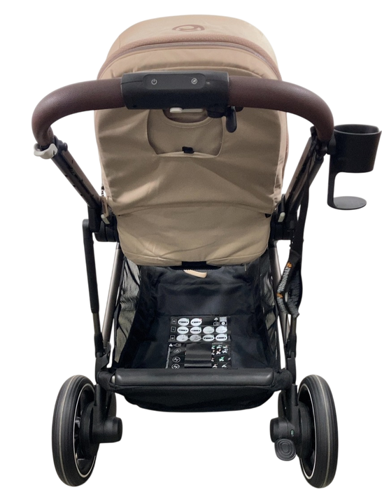Shop Cybex e-Gazelle S Stroller, 2024, Almond Beige, Black at GoodBuy Gear