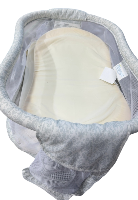 Shop Halo BassiNest Swivel Sleeper Premiere Series, Silver Damask at GoodBuy Gear