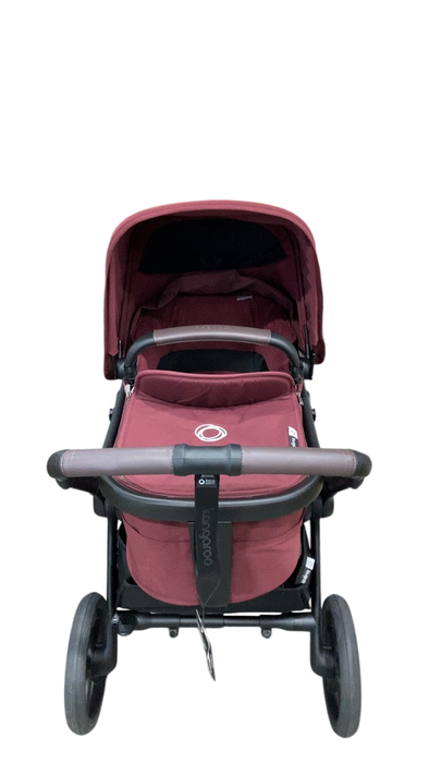 Shop Bugaboo Kangaroo Single To Double Stroller, 2024, Black, Dark Cherry, Dark Cherry at GoodBuy Gear