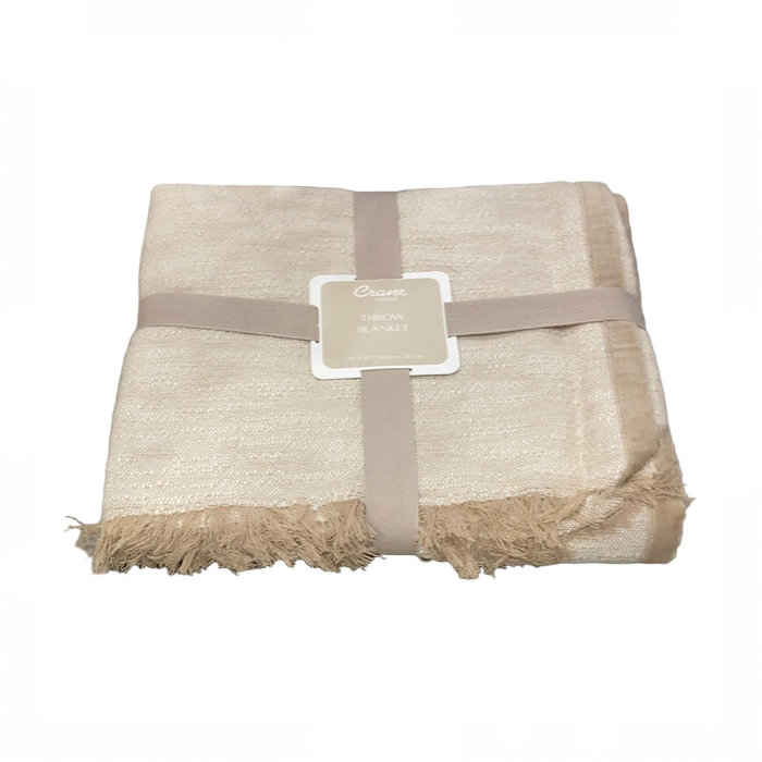 Shop DRAFT - Crane Baby Throw Blanket, 55 x 80, Oatmeal at GoodBuy Gear