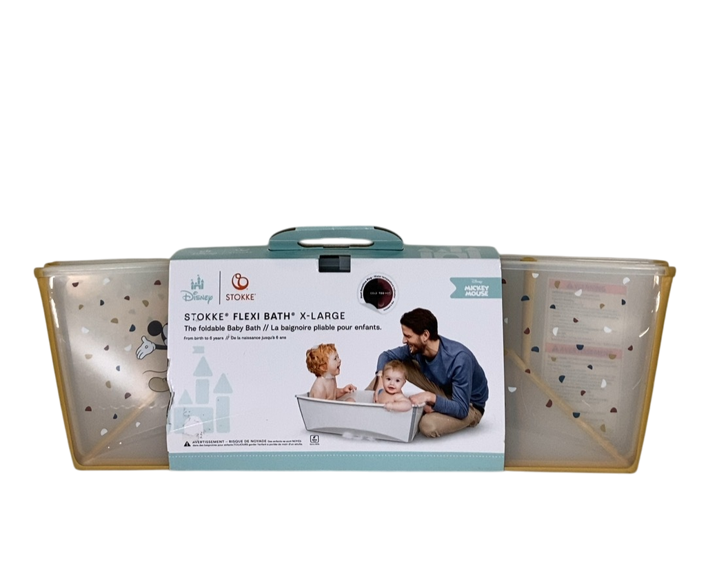 Stokke Flexi Bath Foldable Baby Bathtub, Mickey Mouse, XLarge
