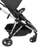 used Mockingbird Single to Double 2.0 Stroller, 2024, Silver with Black Leather, Watercolor Drops, Black