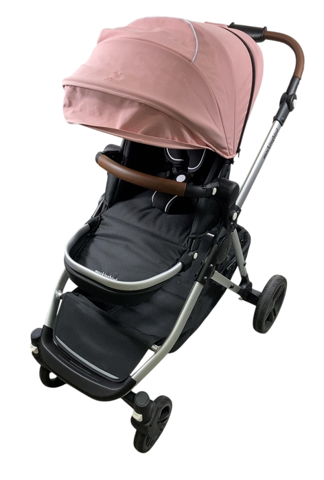 Mockingbird Single to Double 2.0 Stroller, Bloom, Watercolor Drops, Silver With Penny Leather, 2025