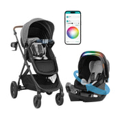 Shop Evenflo Shyft Intuiti Travel System with Revolve180 LiteMax NXT Rotational Infant Car Seat, 2024, Angler Tweed, Plus w/ Sensory Soothe at GoodBuy Gear
