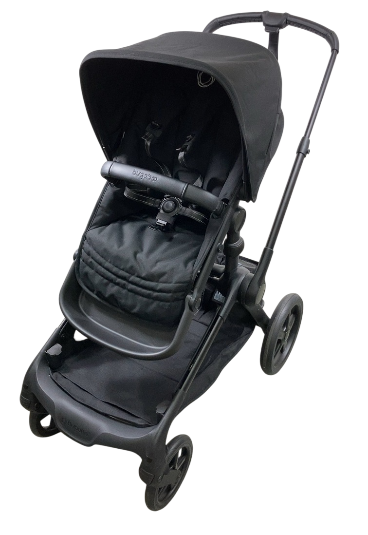 Bugaboo Kangaroo Single To Double Stroller, 2024, Black, Midnight Blac