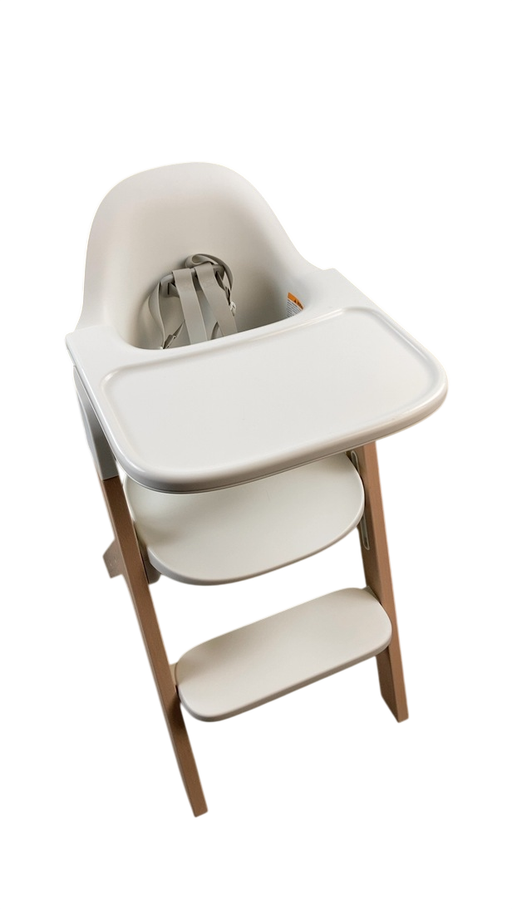 Shop Mockingbird High Chair, Natural Beech, White at GoodBuy Gear