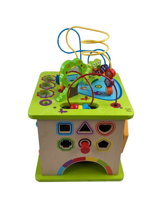 secondhand Hape Country Critters Wooden Activity Cube