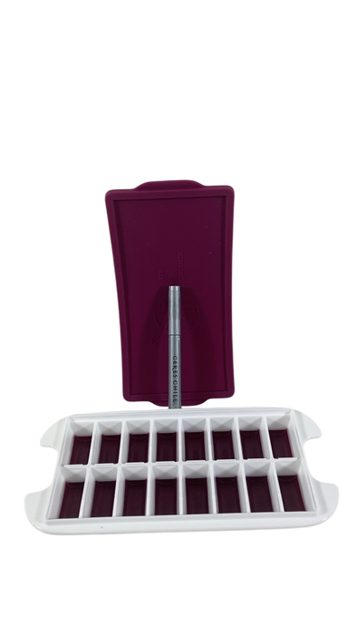 Shop Ceres Chill The Milkstache, 48 half-ounce cubes, Plum at GoodBuy Gear