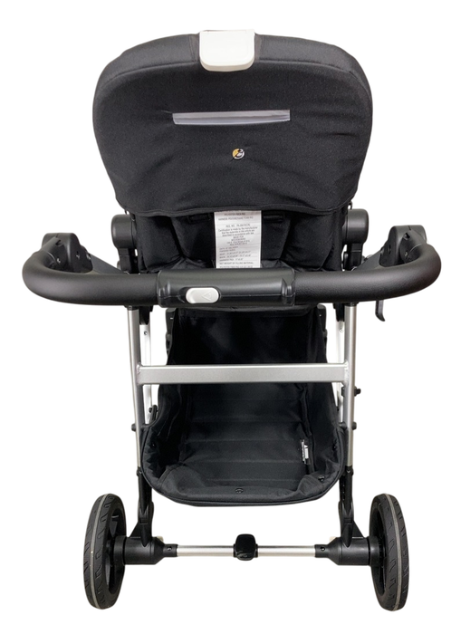 Shop Mockingbird Single to Double 2.0 Stroller, 2024, No Canopy, No Canopy, Silver With Black Leather at GoodBuy Gear