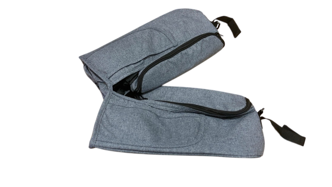 Shop Zoe Double Stroller Organizer, Luxe Grey at GoodBuy Gear