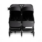 Shop Mompush Lithe Double Stroller, 2026, Black at GoodBuy Gear