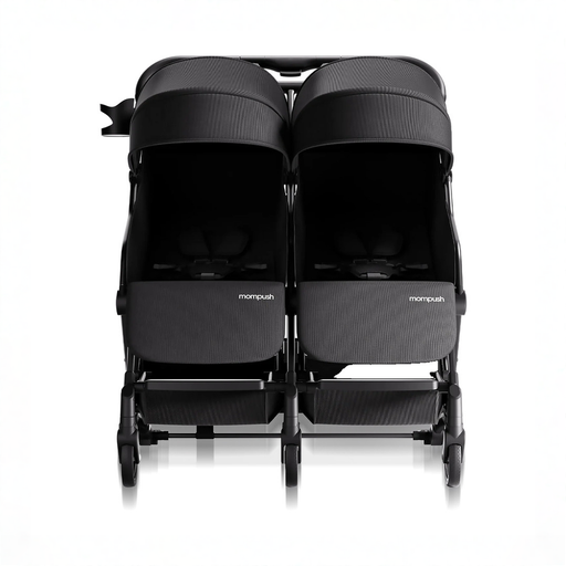 Shop Mompush Lithe Double Stroller, 2026, Black at GoodBuy Gear