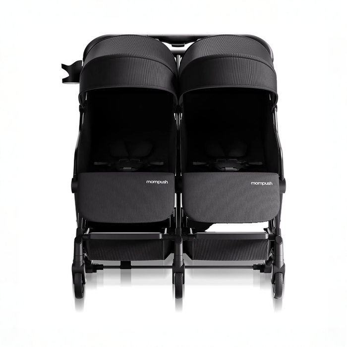 Shop Mompush Lithe Double Stroller, 2026, Black at GoodBuy Gear