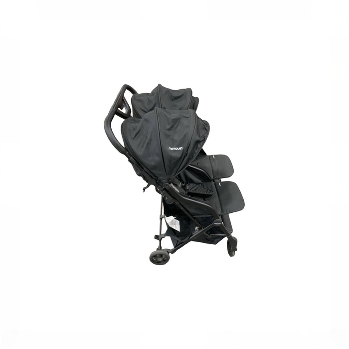 Shop Mompush Lithe Double Stroller, 2025, Black at GoodBuy Gear