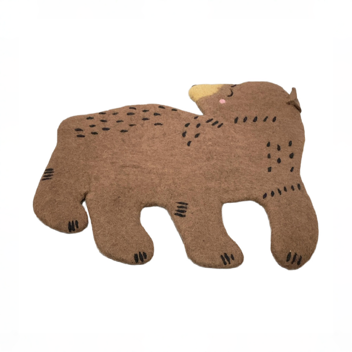 Shop Nivas Bear Wall Art, Brown at GoodBuy Gear
