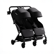 Shop Mompush Lithe Double Stroller, 2026, Black at GoodBuy Gear
