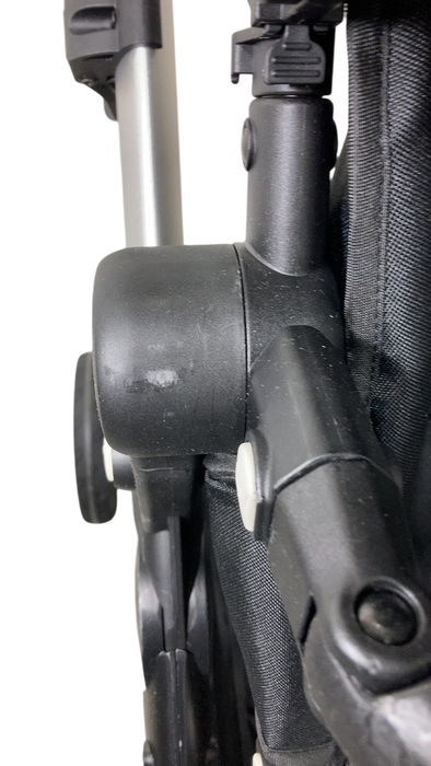 Shop Mockingbird Single to Double 2.0 Stroller, 2024, Black, Silver With Black Leather, Windowpane at GoodBuy Gear