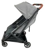 Shop UPPAbaby Minu Duo Stroller, 2024, Greyson(Charcoal Mélange/Carbon Frame/Saddle Leather) at GoodBuy Gear