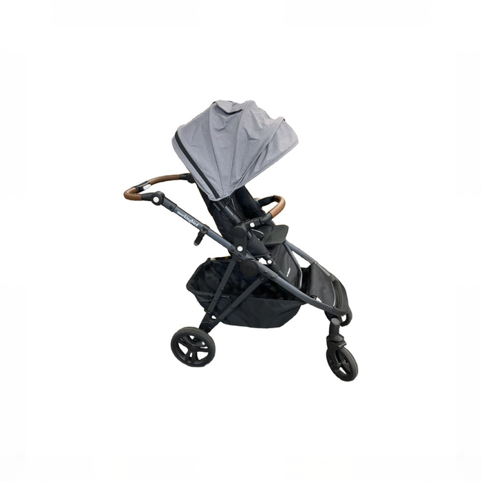 Shop DRAFT - Mockingbird Single to Double 2.0 Stroller, 2025, Black With Penny Leather, Heather grey, Solid Grey at GoodBuy Gear