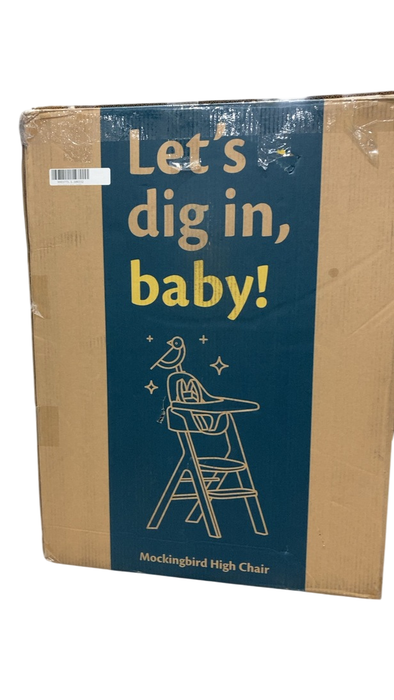 Shop Mockingbird High Chair, Natural Beech, White at GoodBuy Gear