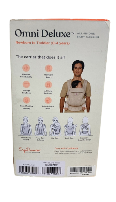 Shop Ergobaby Omni Deluxe Baby Carrier, Natural Beige at GoodBuy Gear