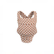 Shop Mabē The Monarch Carrier, Mocha Check at GoodBuy Gear