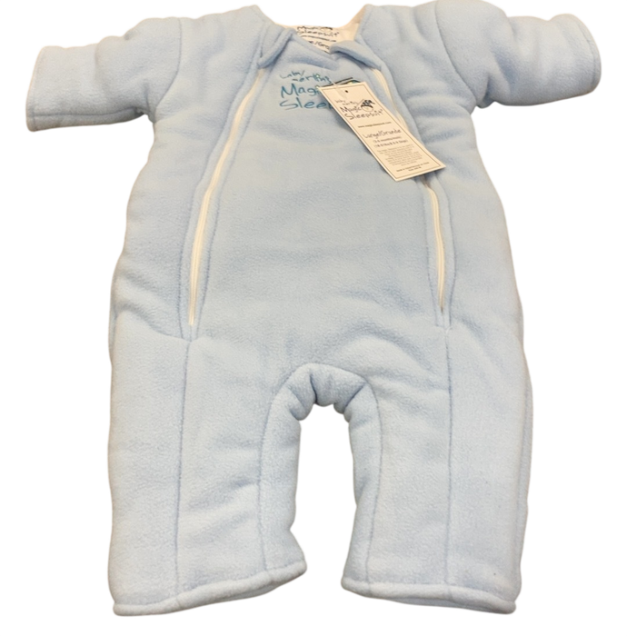 Shop Baby Merlin's Magic Sleepsuit, Blue, Large 6-9 Months, Fleece at GoodBuy Gear