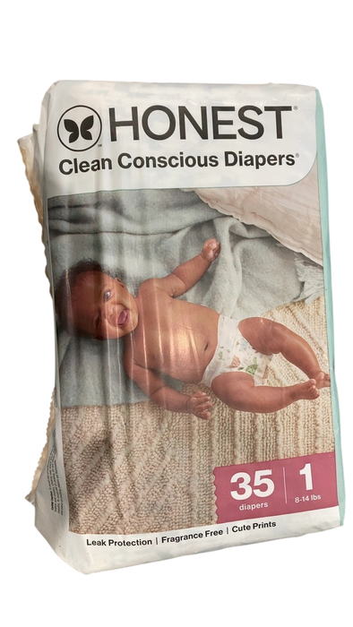 Shop Honest Company Clean Conscious Diapers Pack, Pandas, 1 Pack (35 Count), Size 1 (8-14lbs) at GoodBuy Gear