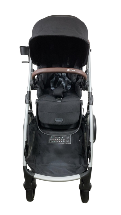 Shop Cybex Gazelle S Modular Stroller, 2024, Moon Black, Silver Frame at GoodBuy Gear