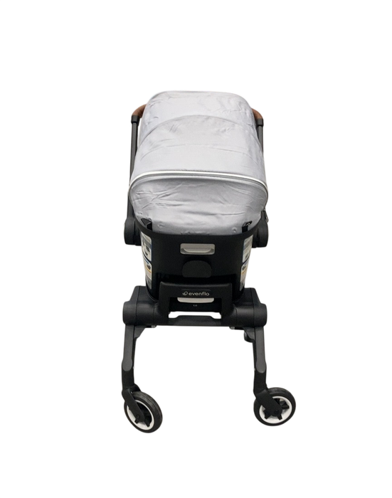 Shop Evenflo Shyft Dual Ride Infant Car Seat Stroller Combo, Quartz, 2025, with Carryall Storage and Green & Gentle Fabric at GoodBuy Gear