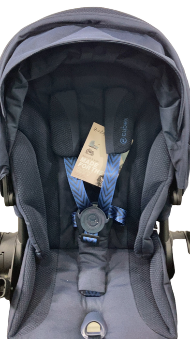 Shop Cybex Balios S Lux Stroller, 2023, Ocean Blue, Silver at GoodBuy Gear