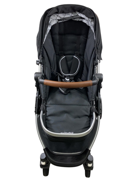 Shop Mockingbird Single 2.0 Stroller, Black, Windowpane, Silver With Penny Leather, 2024 at GoodBuy Gear