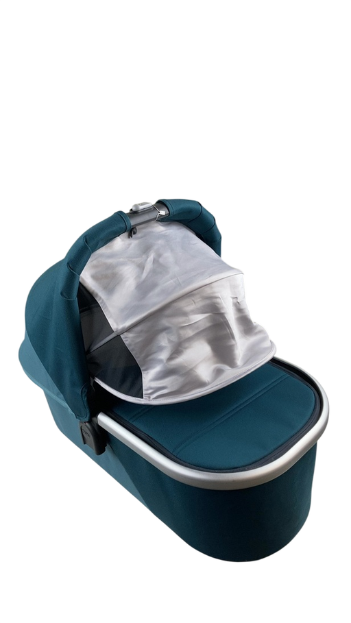 Shop UPPAbaby V2 Bassinet, Finn (Deep Sea) at GoodBuy Gear