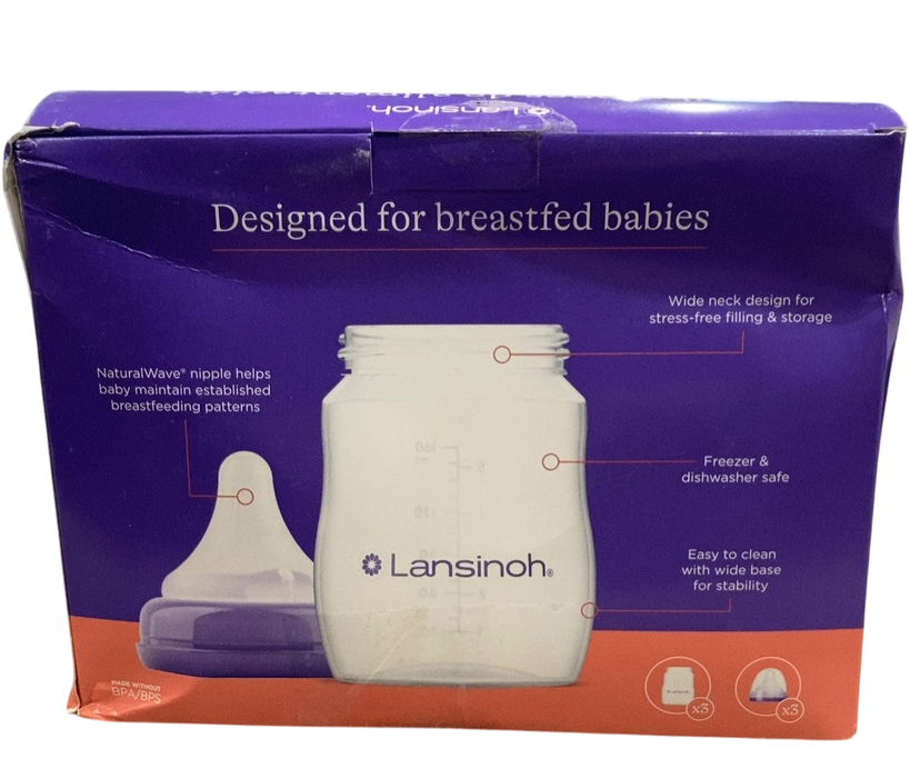 Shop Lansinoh Baby Feeding Bottles, 5oz, 3 Pack at GoodBuy Gear