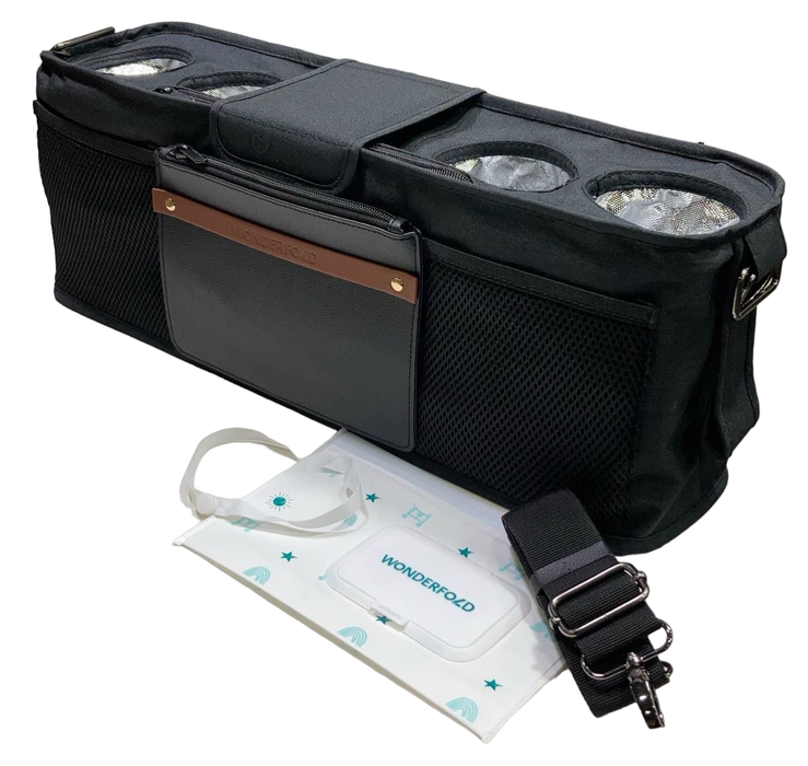 Shop Wonderfold Parent Console, 4 Seater (4 Cup Holders), Volcanic Black at GoodBuy Gear