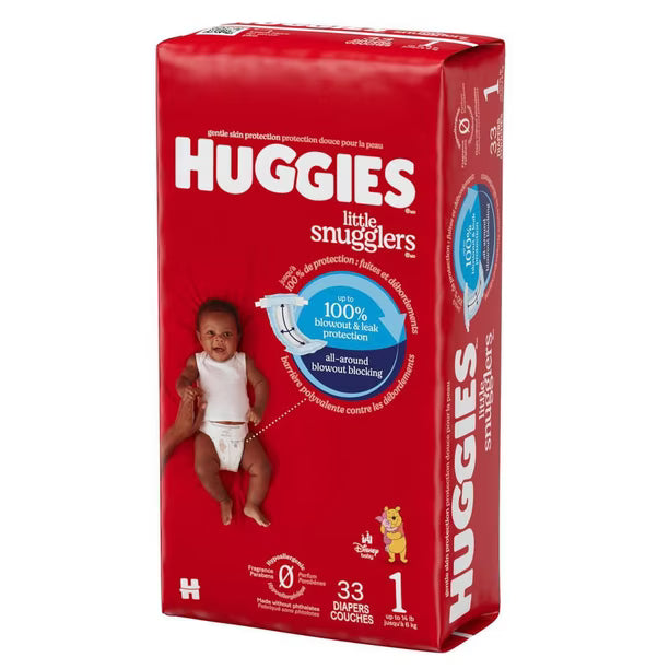 Huggies Little Snugglers, 1, 33 Count