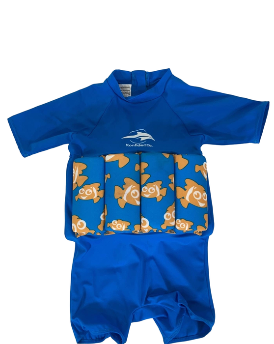 Shop Konfidence Floatsuit, 1-2 yrs, Blue Cyan Clownfish at GoodBuy Gear