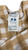 Shop Halo Micro-Fleece Swaddle, Gingham Tan, Newborn at GoodBuy Gear
