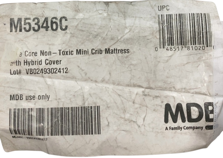 Shop Babyletto Pure Core Mini Crib Mattress with Hybrid Quilted Waterproof Cover (Lightweight) (M5346C), White at GoodBuy Gear