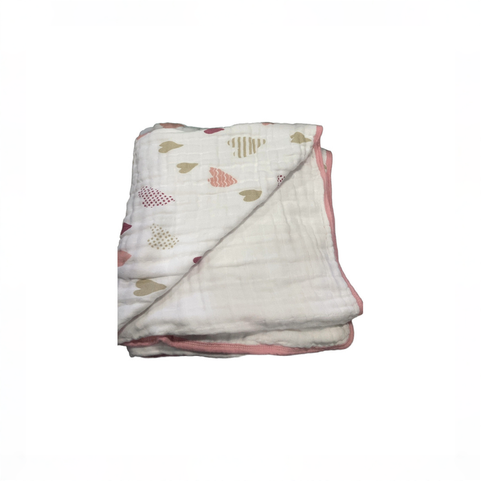 Shop DRAFT - Aden + Anais Essentials Classic Muslin Blanket, White and heart breaker at GoodBuy Gear
