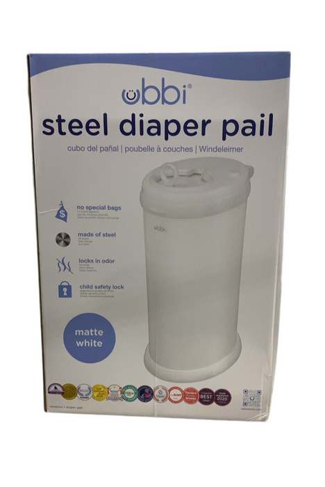 Shop Ubbi Diaper Pail, Matte White at GoodBuy Gear