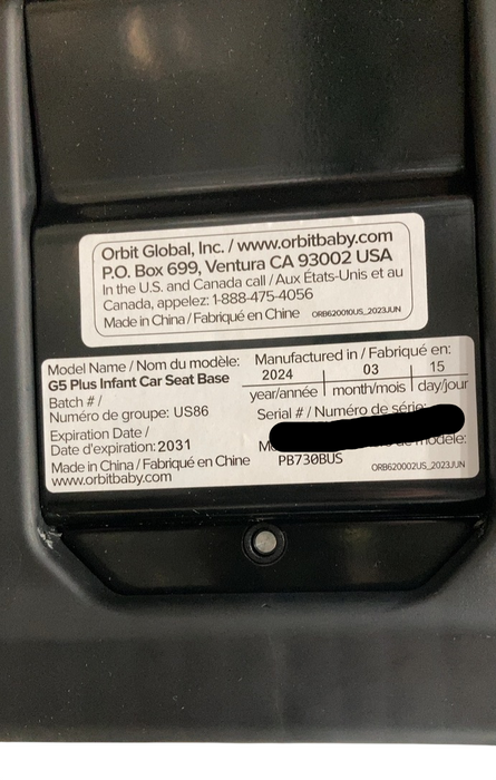 Shop Orbit Baby G5+ Car Seat Base, 2024 at GoodBuy Gear