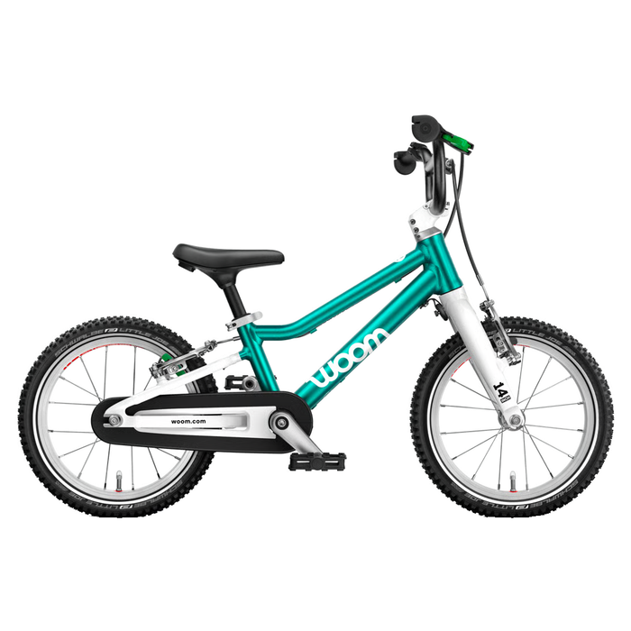 Shop Woom GO 2 Bike- 14”, Metallic turquoise at GoodBuy Gear