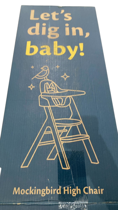 Shop Mockingbird High Chair, 2.0, Natural Beech, White at GoodBuy Gear