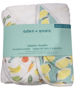 Shop Aden + Anais Essentials Cotton Muslin Hooded Towel, 2 Pack, Farm To Table at GoodBuy Gear